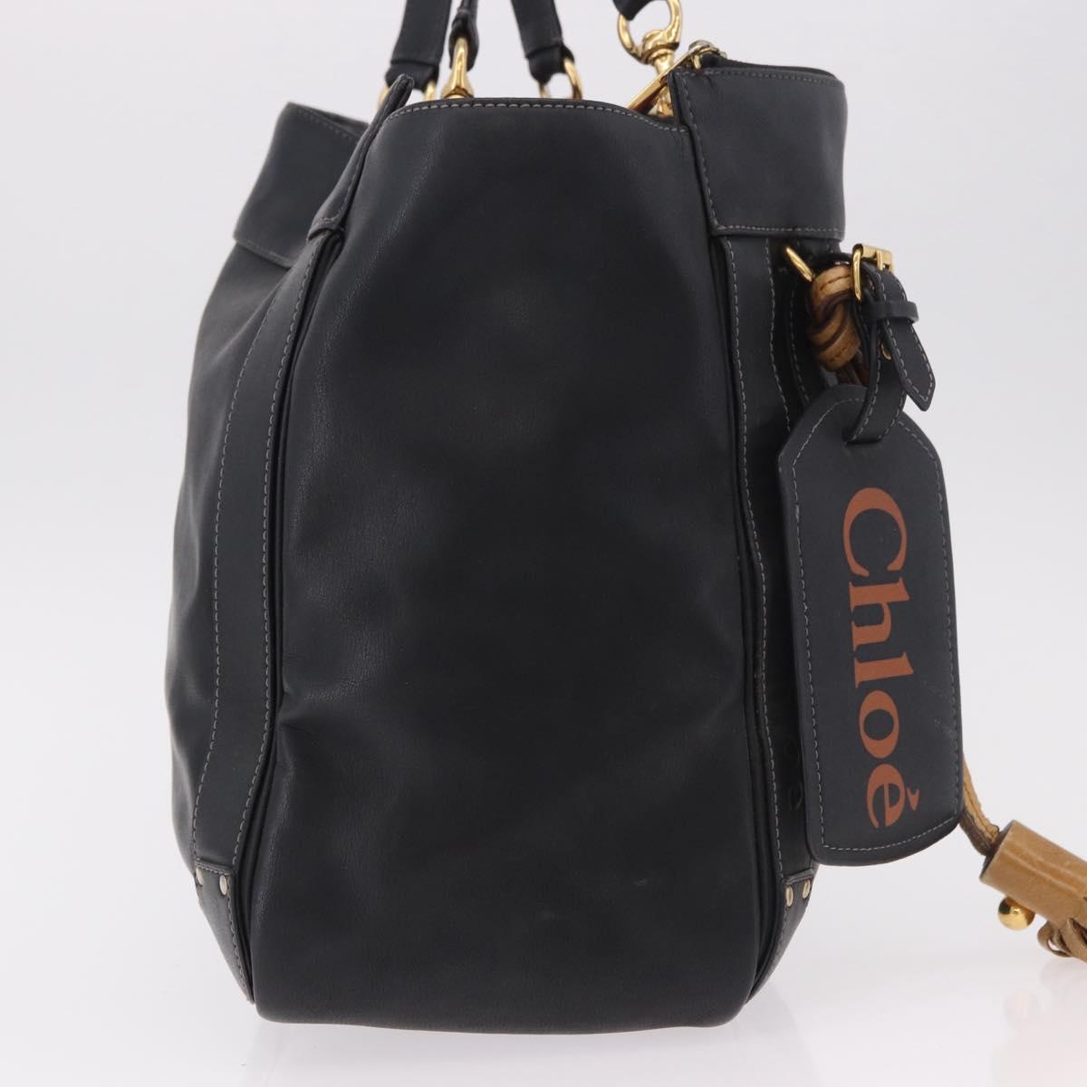 Chloe Black Leather Tote