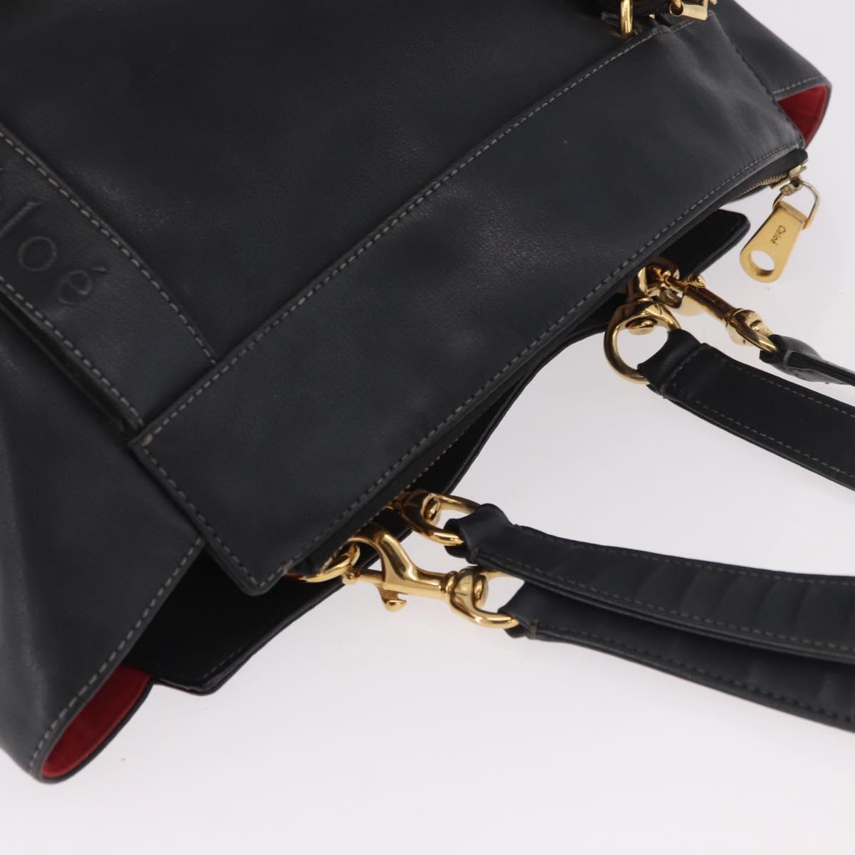 Chloe Black Leather Tote