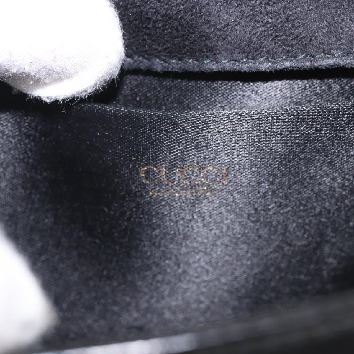 Gucci Patent Black Bamboo Handbag