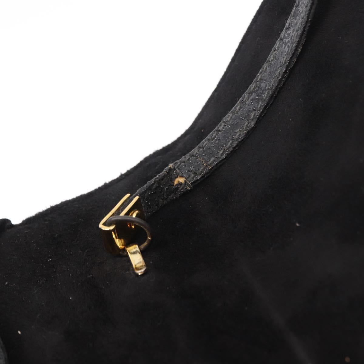 Gucci Patent Black Bamboo Handbag