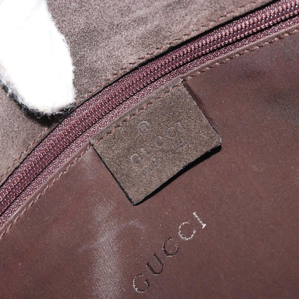 Gucci Brown Suede Shoulder Bag