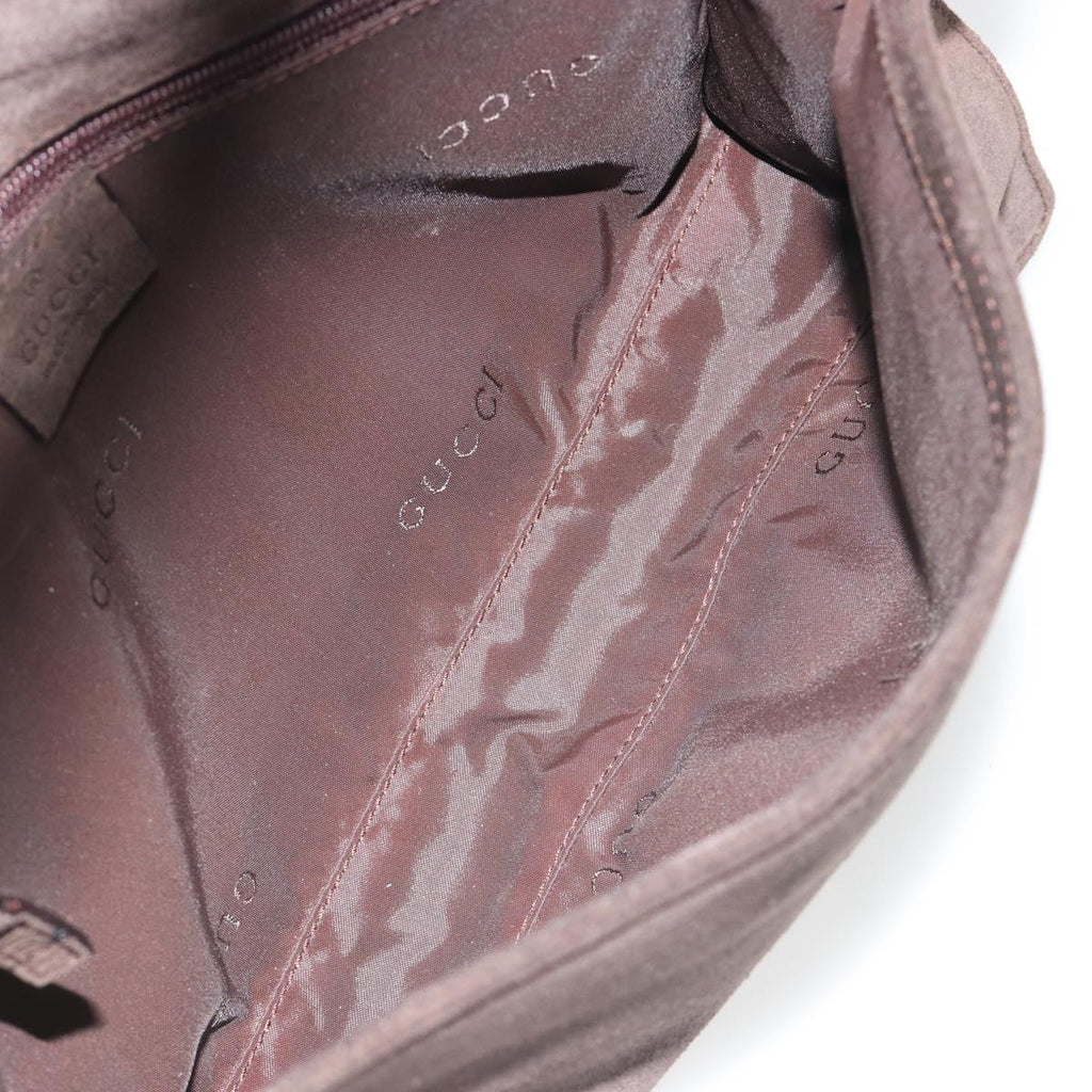 Gucci Brown Suede Shoulder Bag