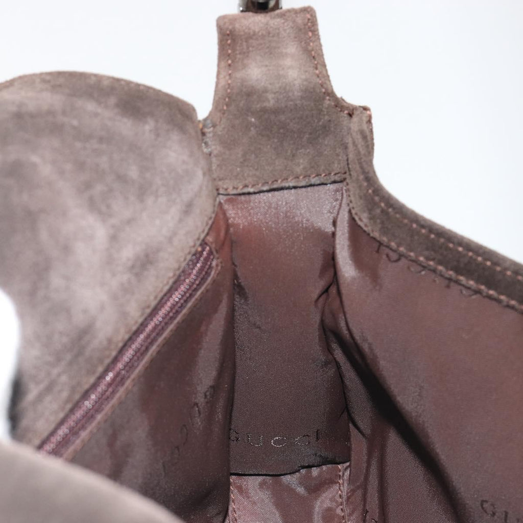 Gucci Brown Suede Shoulder Bag