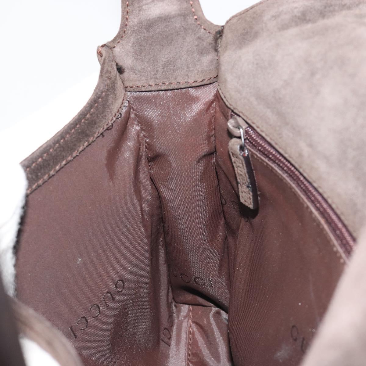 Gucci Brown Suede Shoulder Bag