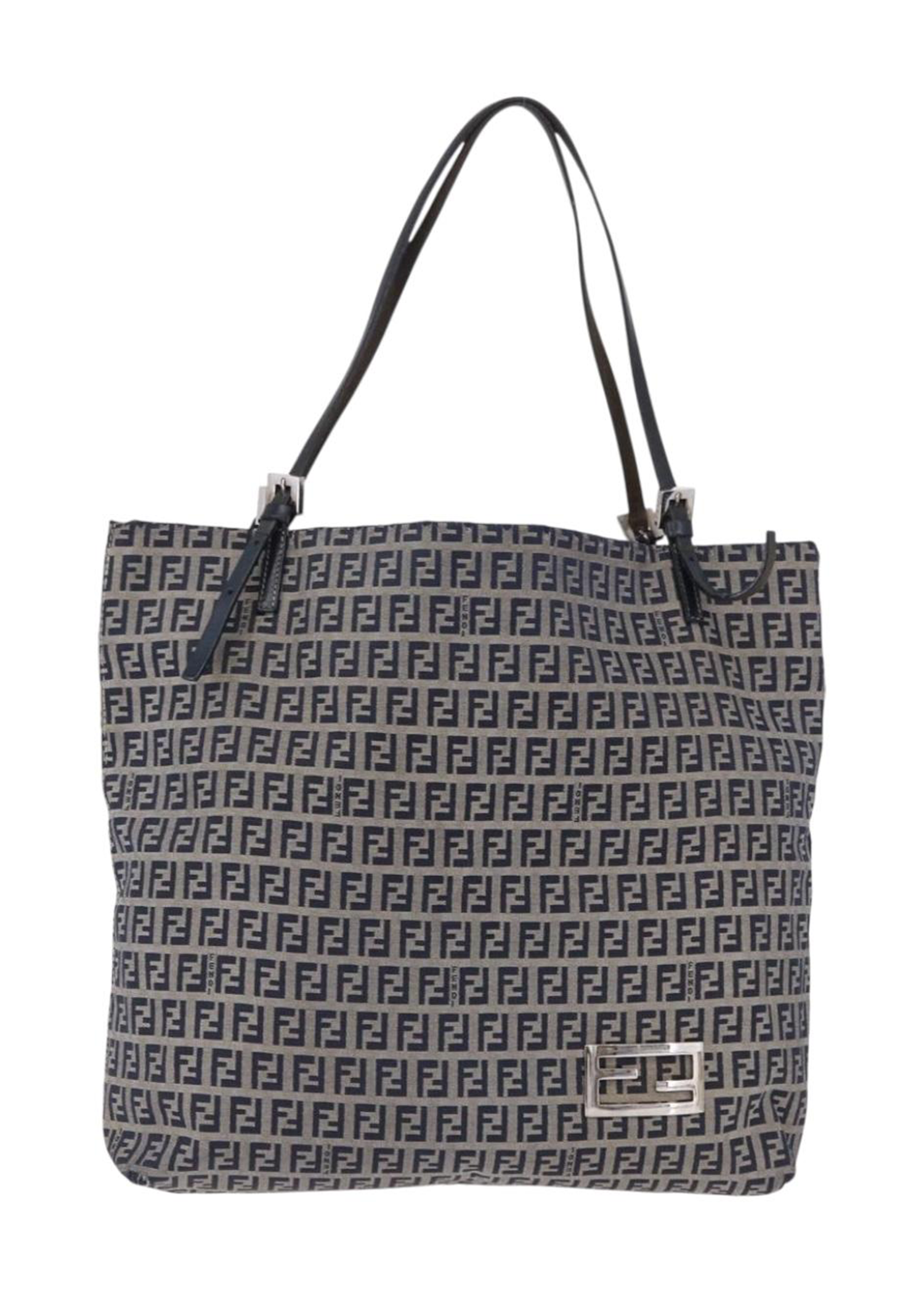 Fendi Navy Zucchino Tote