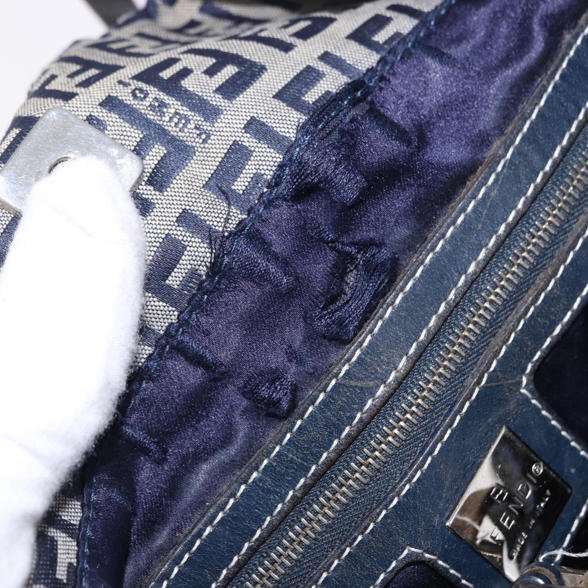 Fendi Navy Zucchino Tote