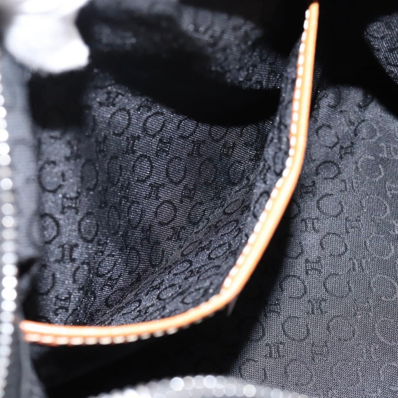 Celine Black Monogram Suede Shoulder Bag