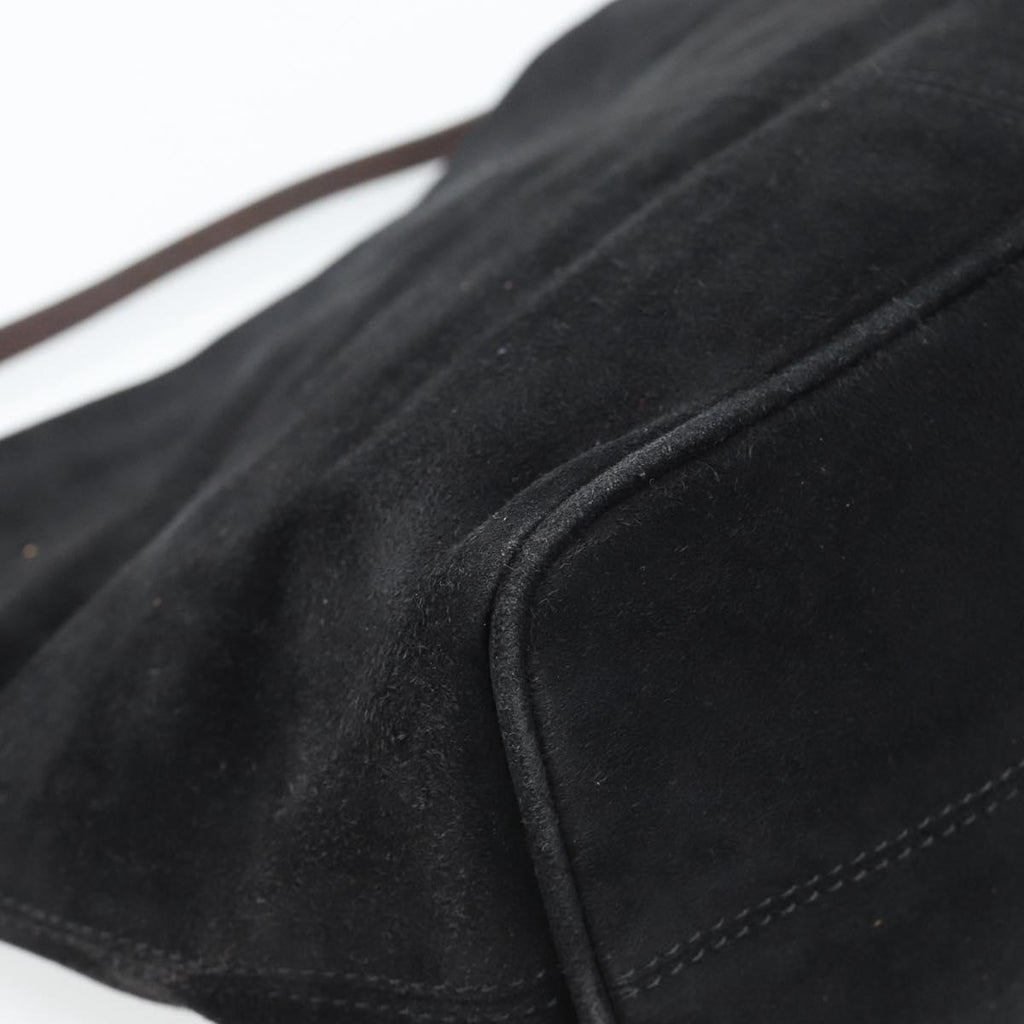 Fendi Black Suede Bucket Tote