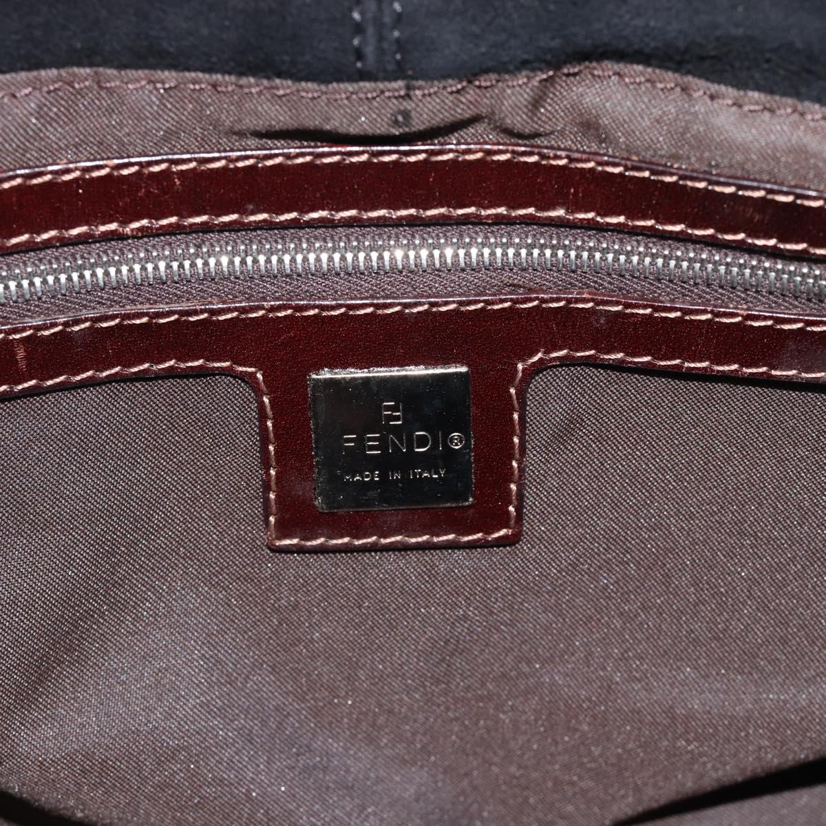 Fendi Black Suede Bucket Tote