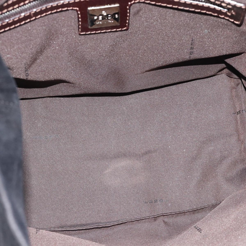 Fendi Black Suede Bucket Tote