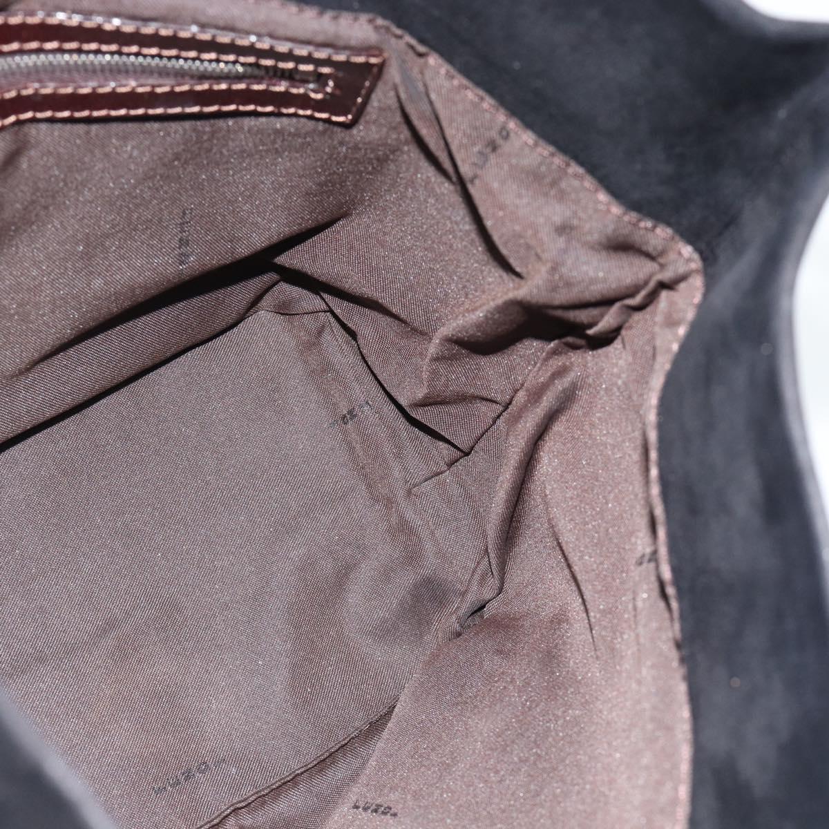 Fendi Black Suede Bucket Tote