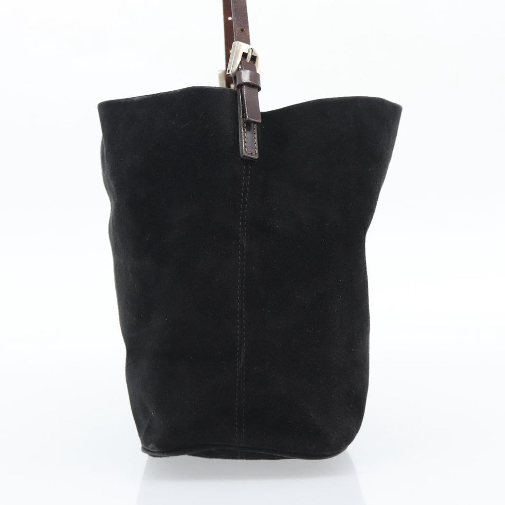 Fendi Black Suede Bucket Tote