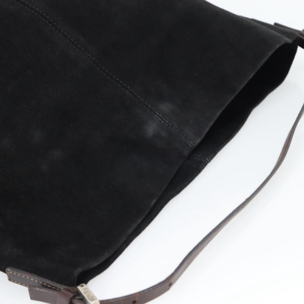 Fendi Black Suede Bucket Tote