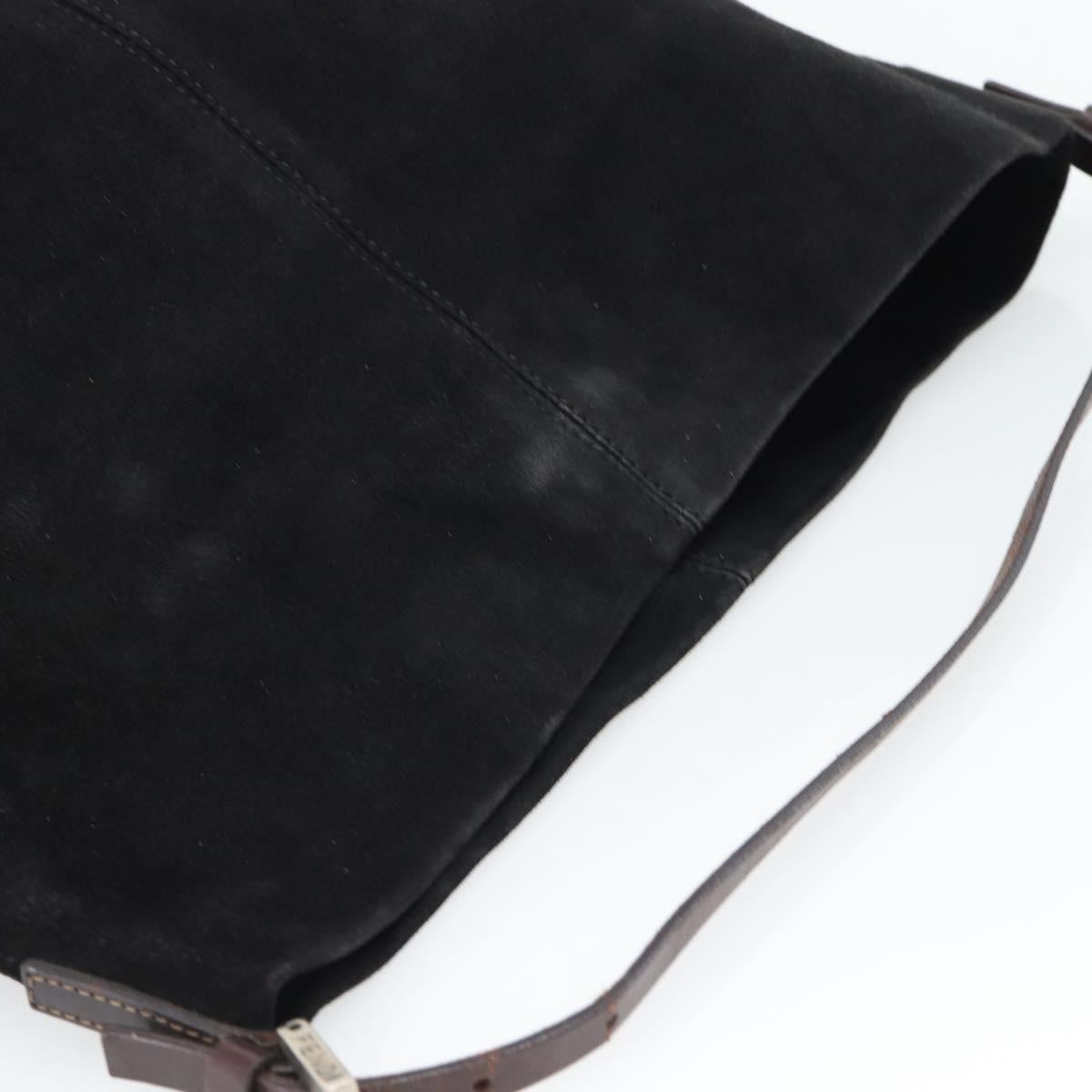 Fendi Black Suede Bucket Tote
