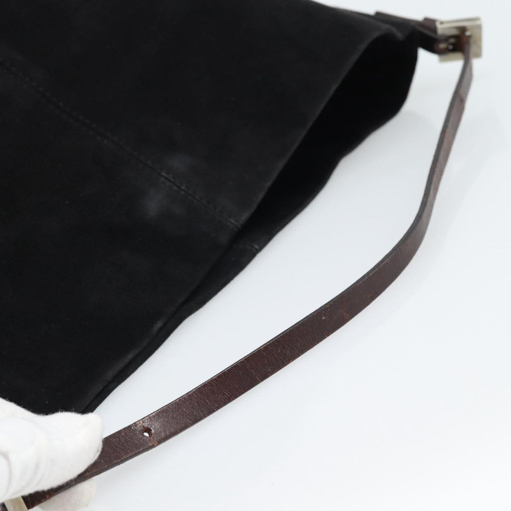 Fendi Black Suede Bucket Tote