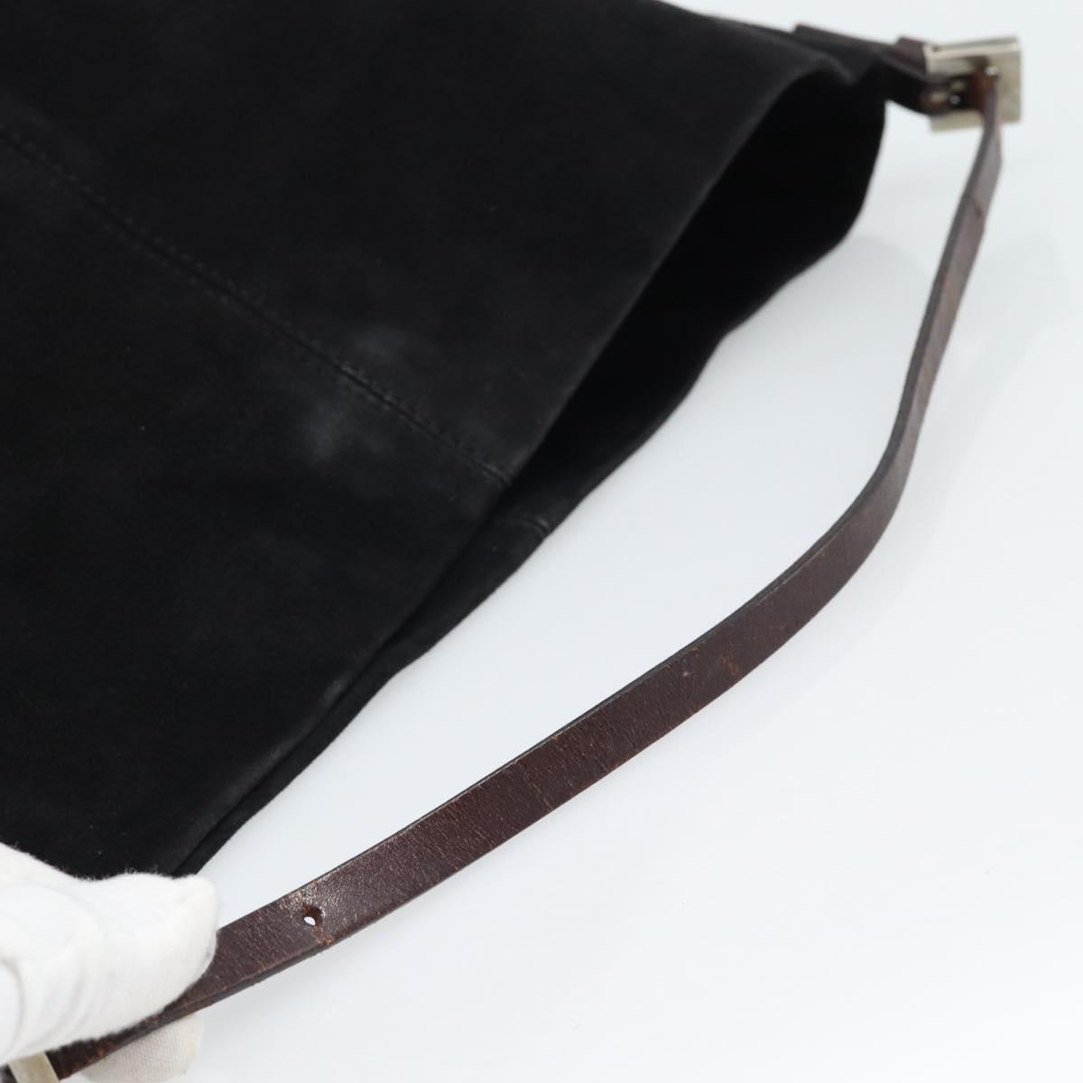Fendi Black Suede Bucket Tote