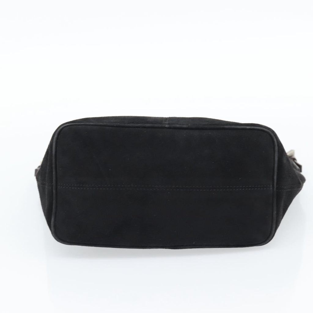 Fendi Black Suede Bucket Tote