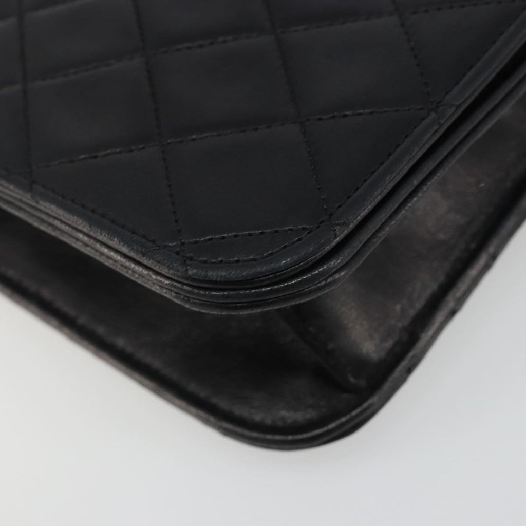 Chanel Black Quilted Leather Shoulder Bag