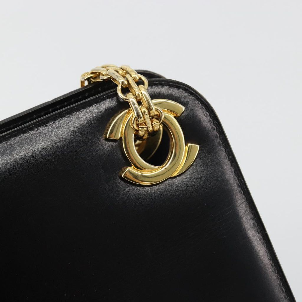 Chanel Black Leather Shoulder Bag