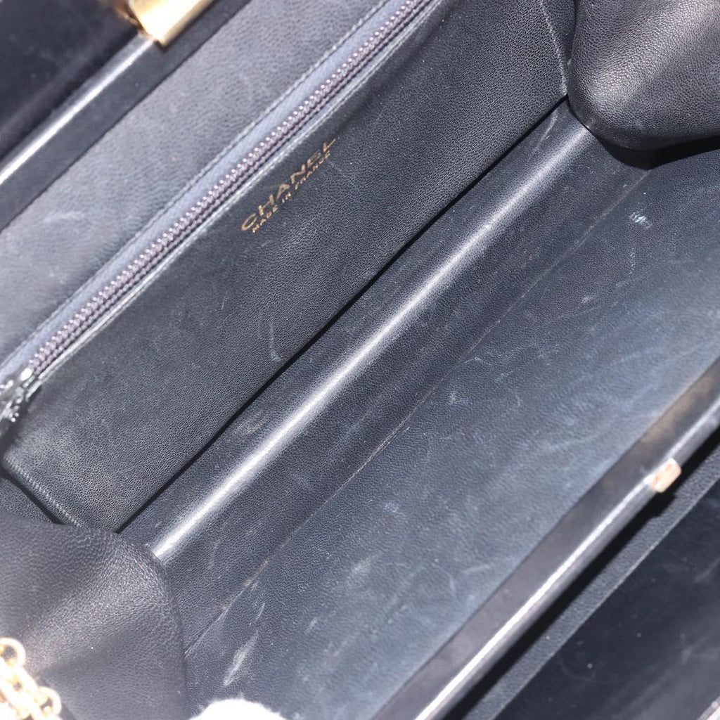 Chanel Black Leather Shoulder Bag