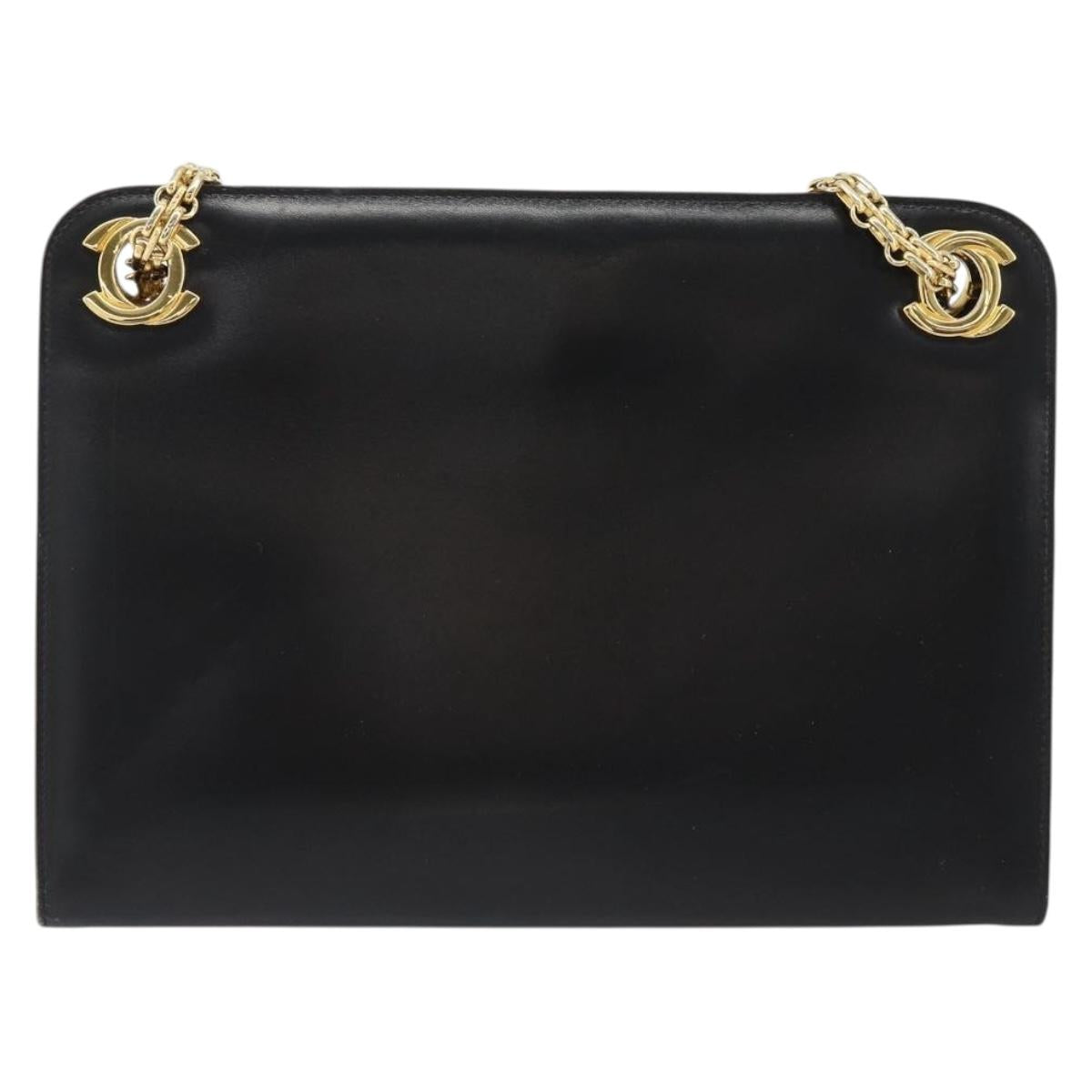 Chanel Black Leather Shoulder Bag