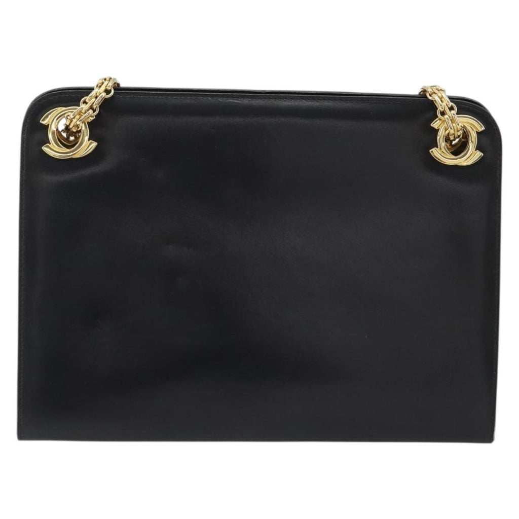 Chanel Black Leather Shoulder Bag