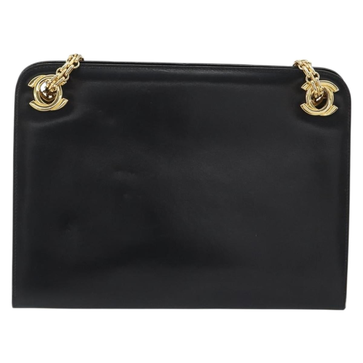 Chanel Black Leather Shoulder Bag