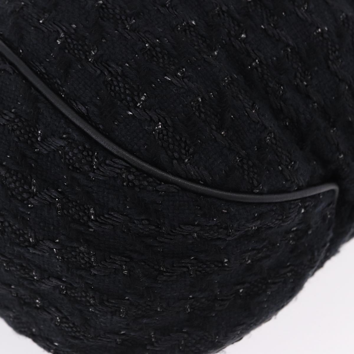 Chanel Black Tweed Handbag
