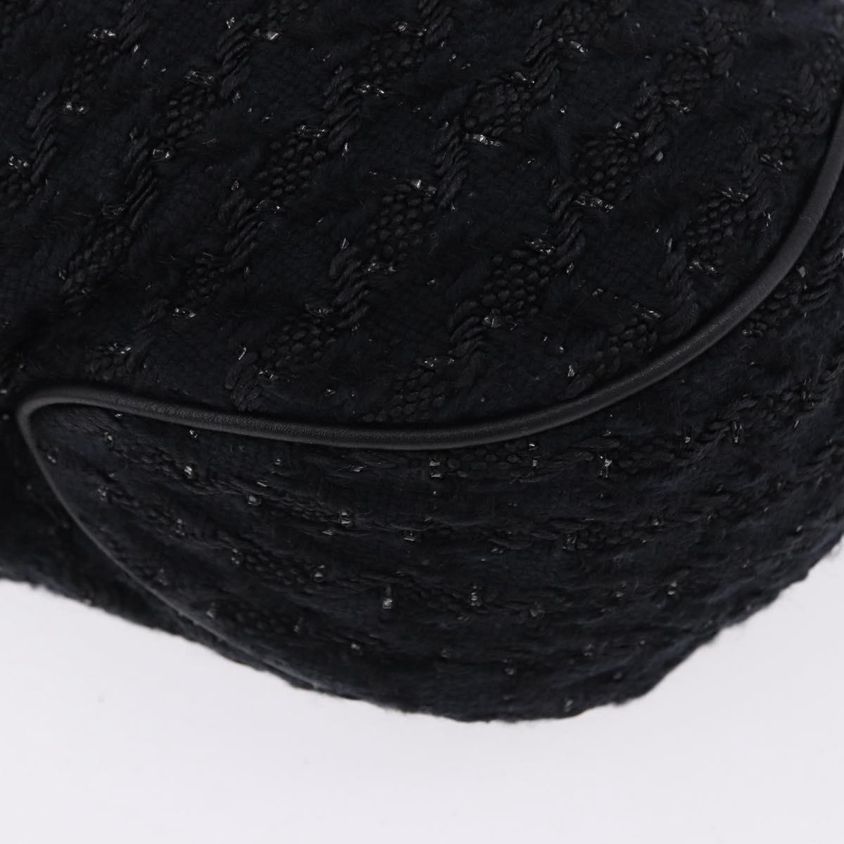 Chanel Black Tweed Handbag