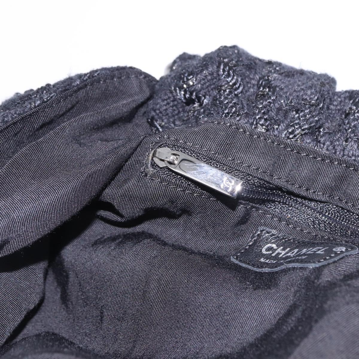 Chanel Black Tweed Handbag