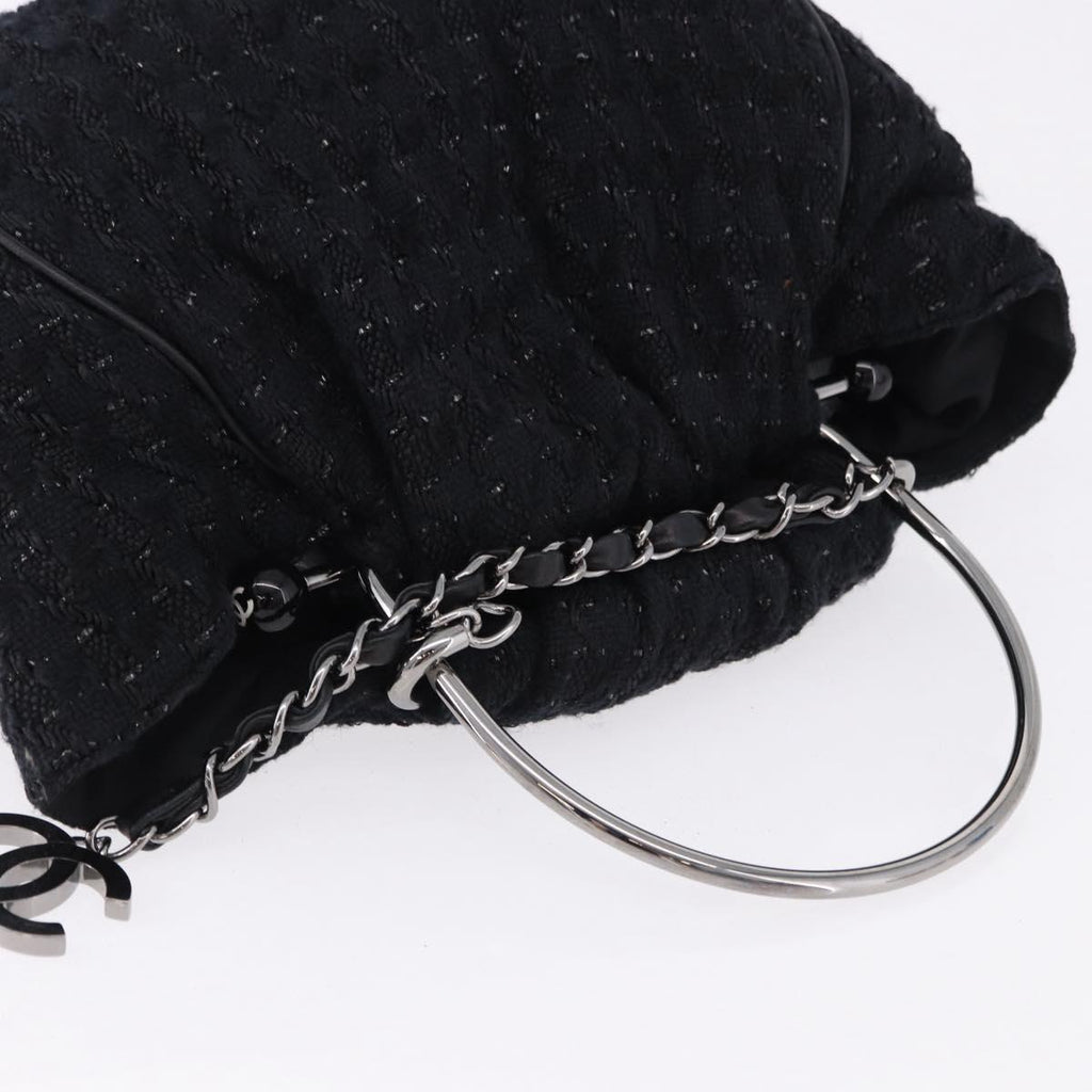 Chanel Black Tweed Handbag