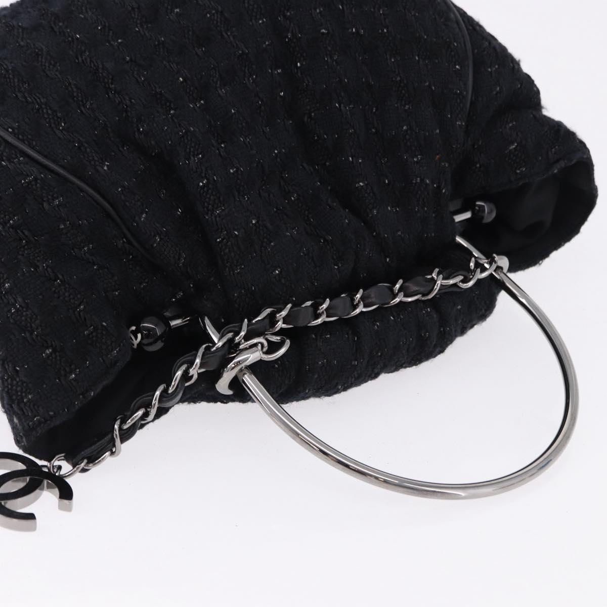 Chanel Black Tweed Handbag