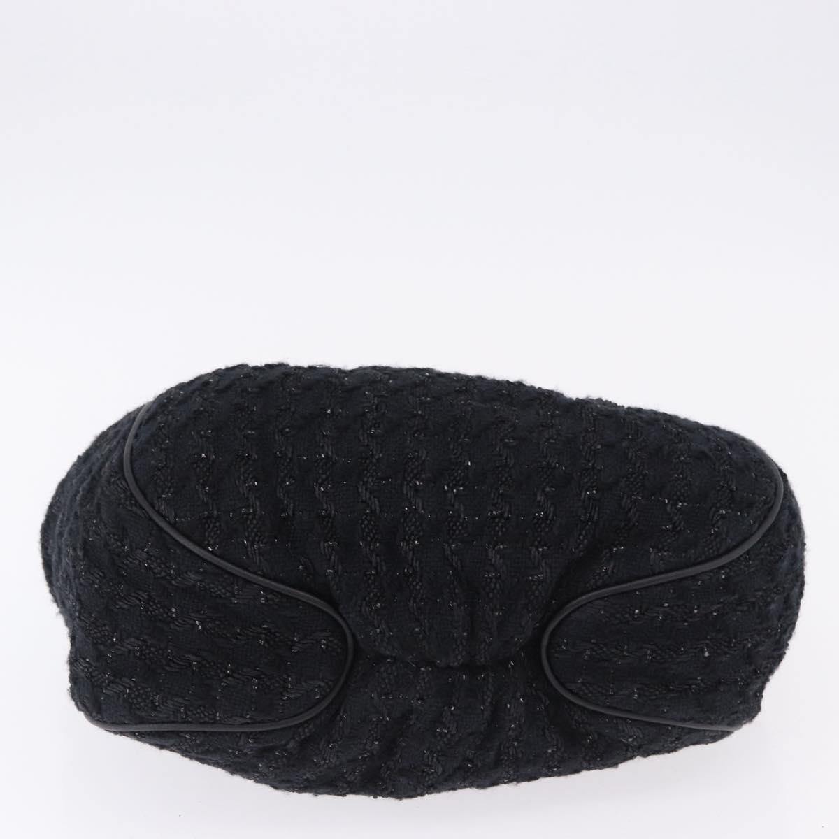 Chanel Black Tweed Handbag