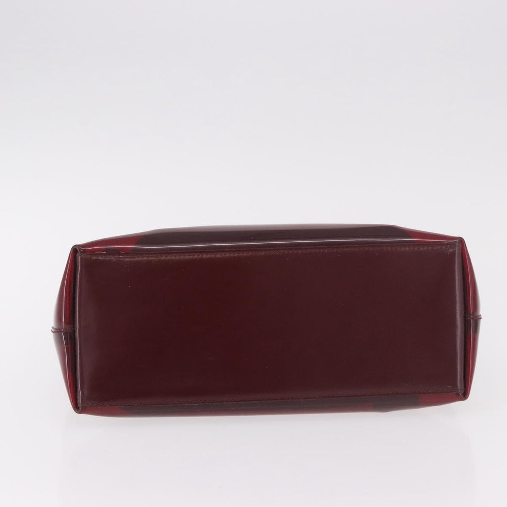Gucci Red Bamboo Vinyl Shoulder Bag