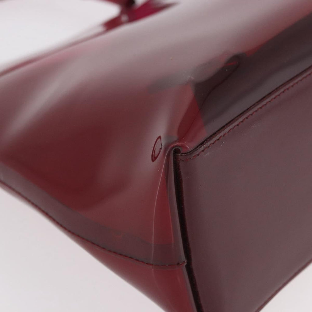 Gucci Red Bamboo Vinyl Shoulder Bag