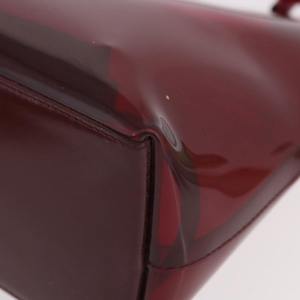 Gucci Red Bamboo Vinyl Shoulder Bag