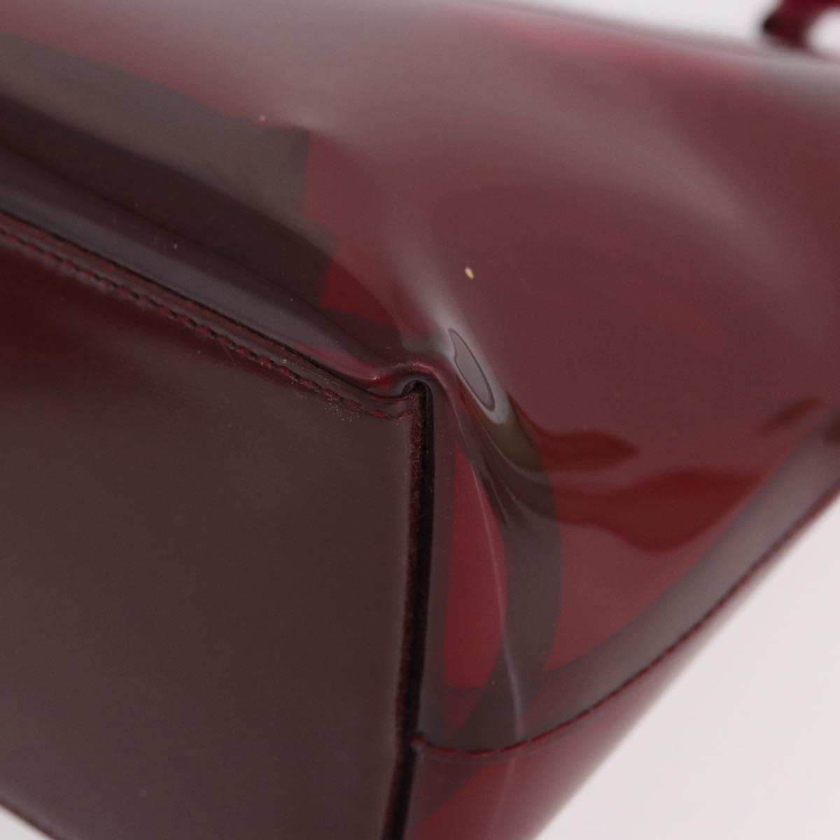 Gucci Red Bamboo Vinyl Shoulder Bag