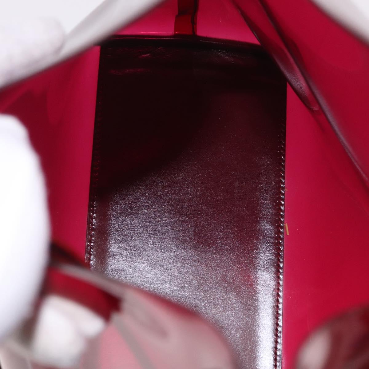 Gucci Red Bamboo Vinyl Shoulder Bag