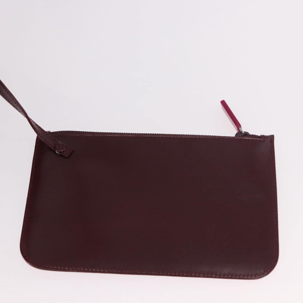 Gucci Red Bamboo Vinyl Shoulder Bag