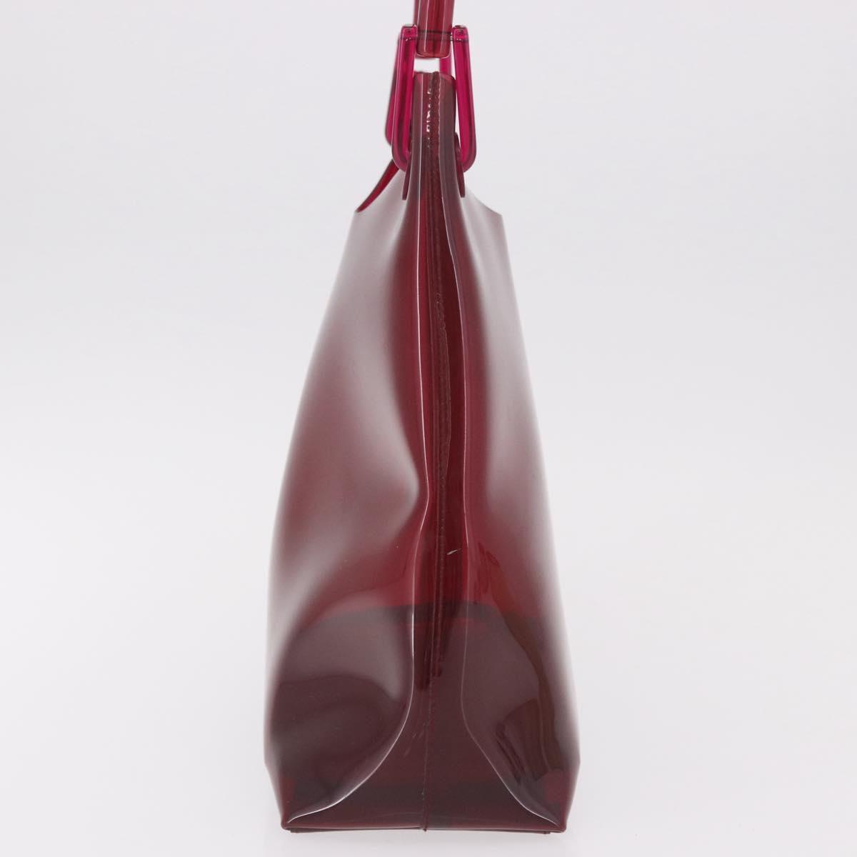 Gucci Red Bamboo Vinyl Shoulder Bag