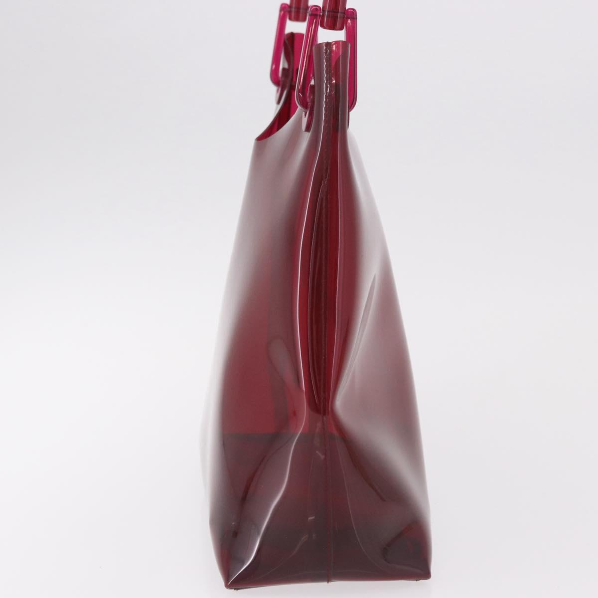 Gucci Red Bamboo Vinyl Shoulder Bag