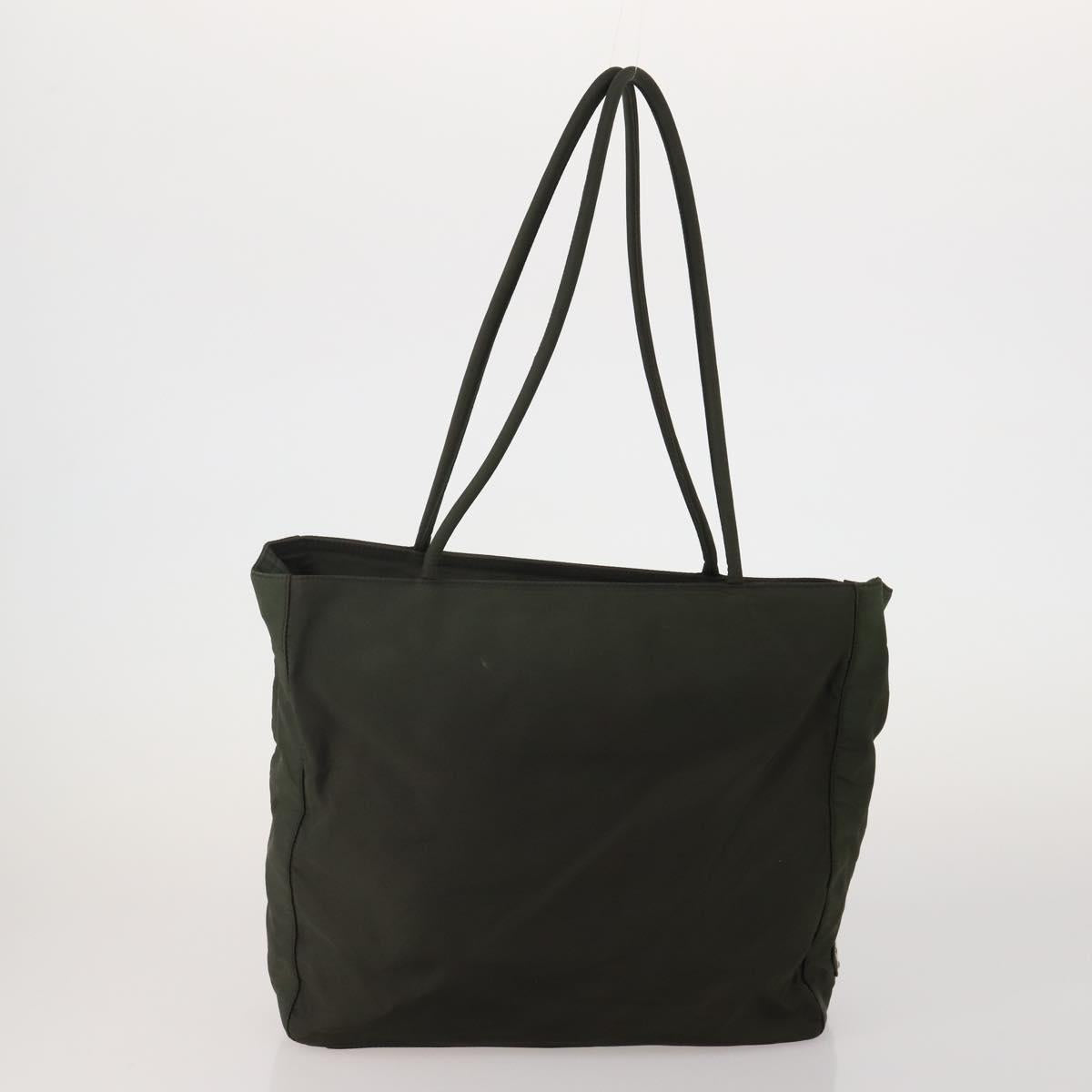 Prada Green Nylon Tote