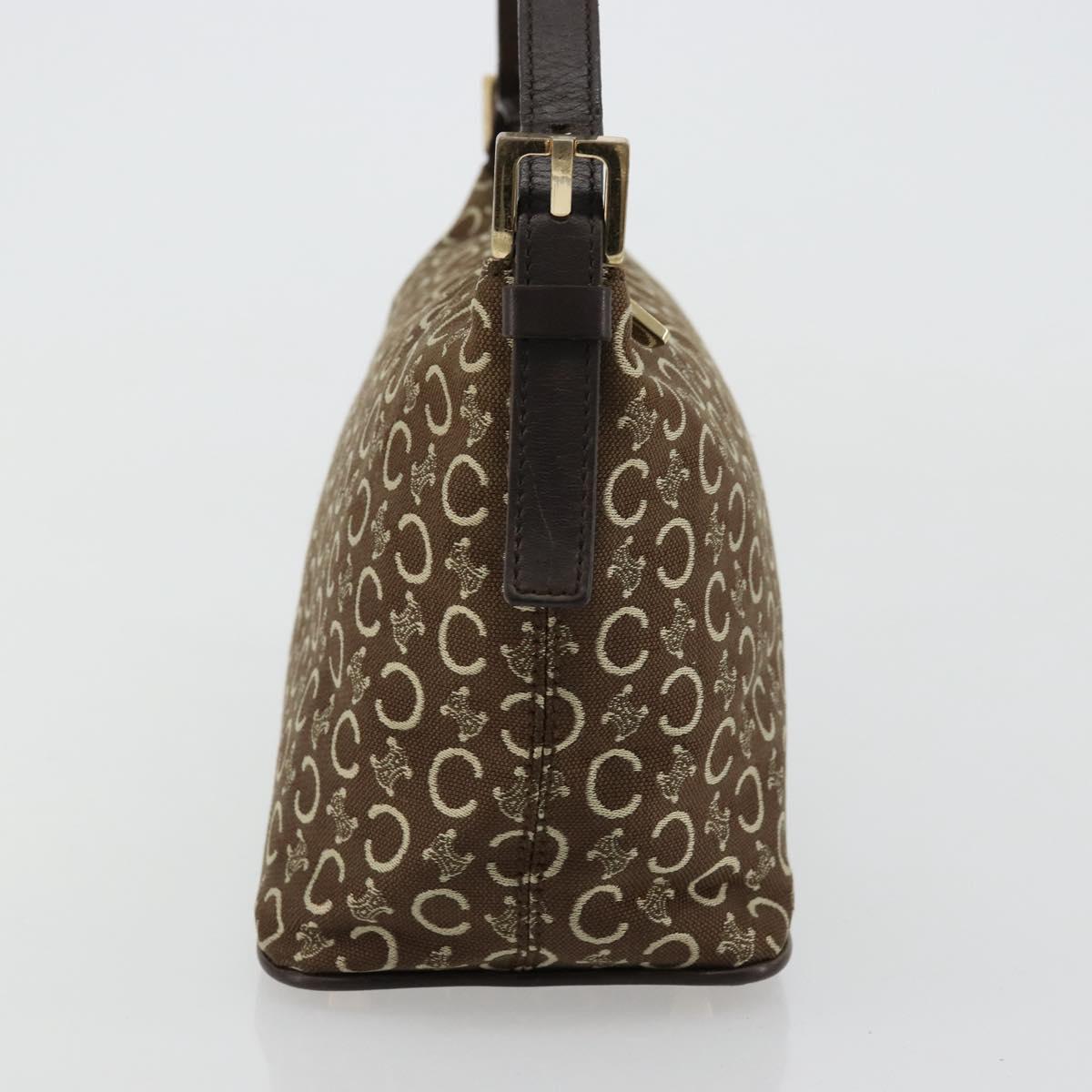 Celine Brown and Cream Monogram Handbag