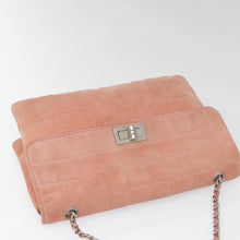 Load image into Gallery viewer, Chanel Pink Suede Flap Bag
