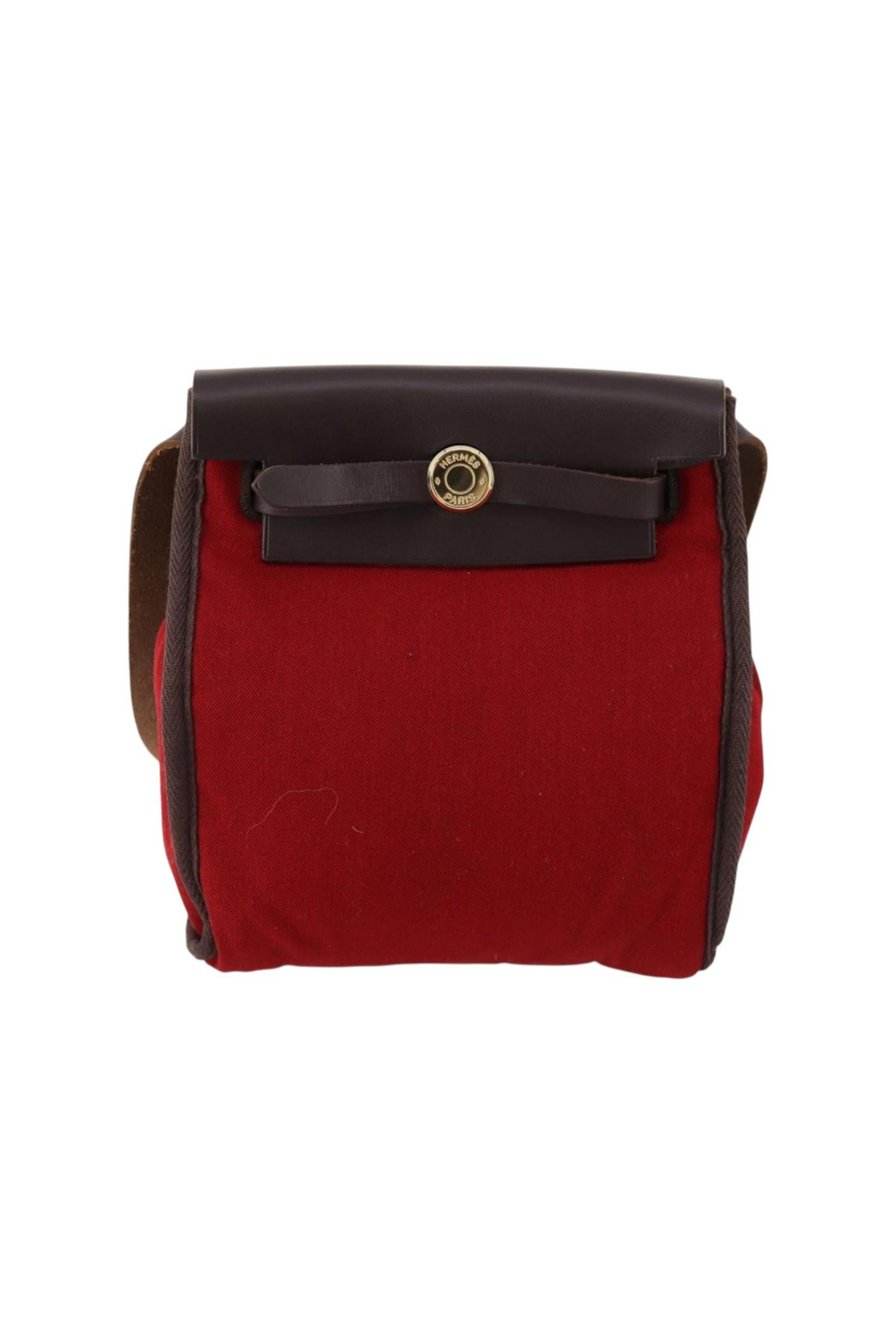 Hermes Red Or Orange Herbag Crossbody