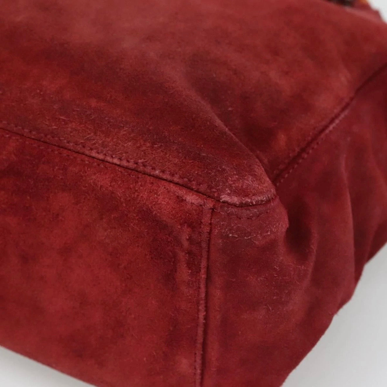 Chanel Red Suede Tote