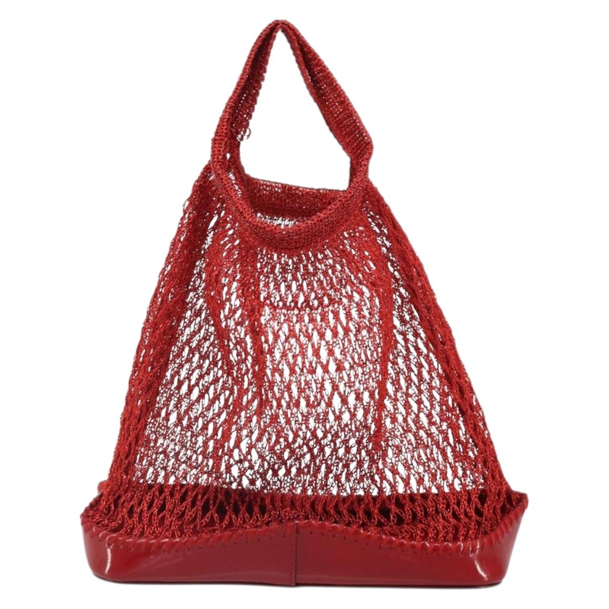 Prada Red Mesh Mini Handbag