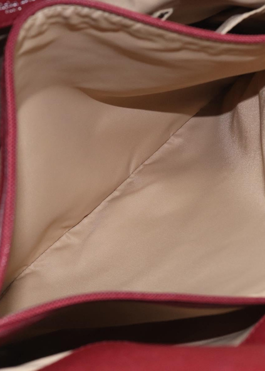 Dior Red and Monogram Tote interior detail