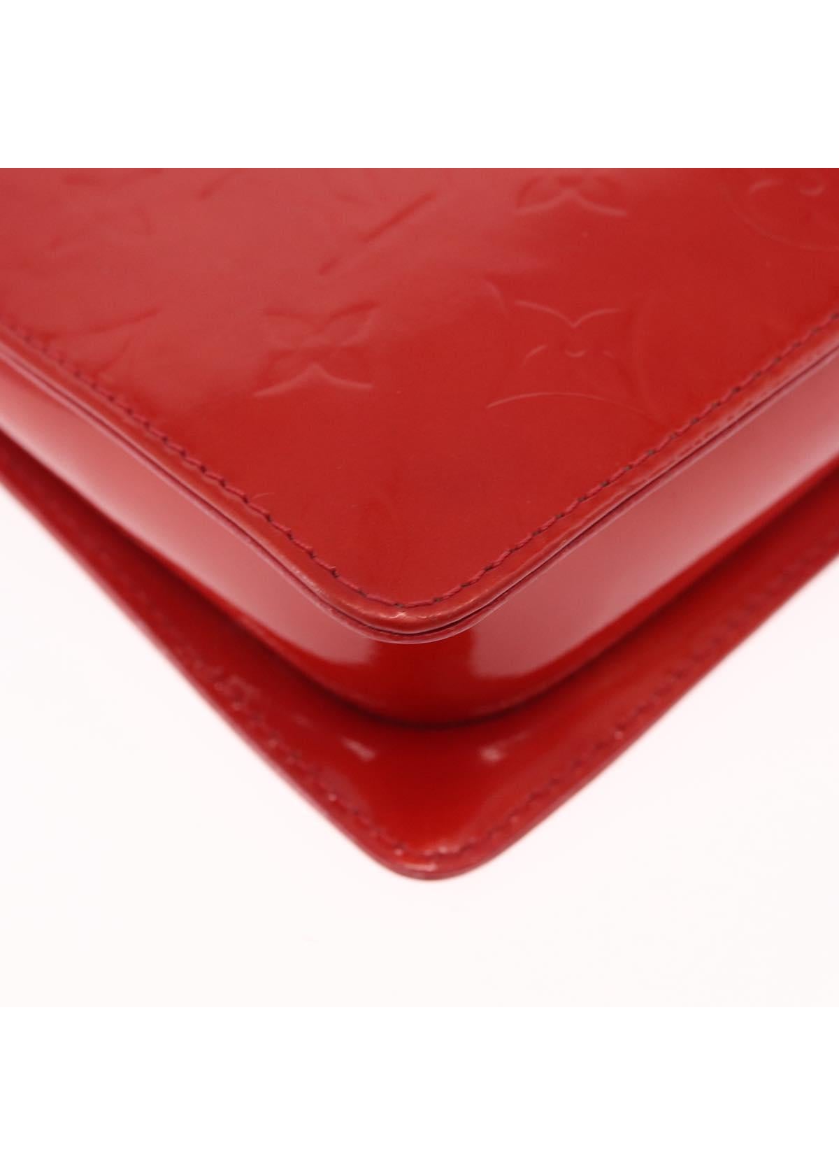Louis Vuitton Red Vernis Mini Shoulder Bag photo 13