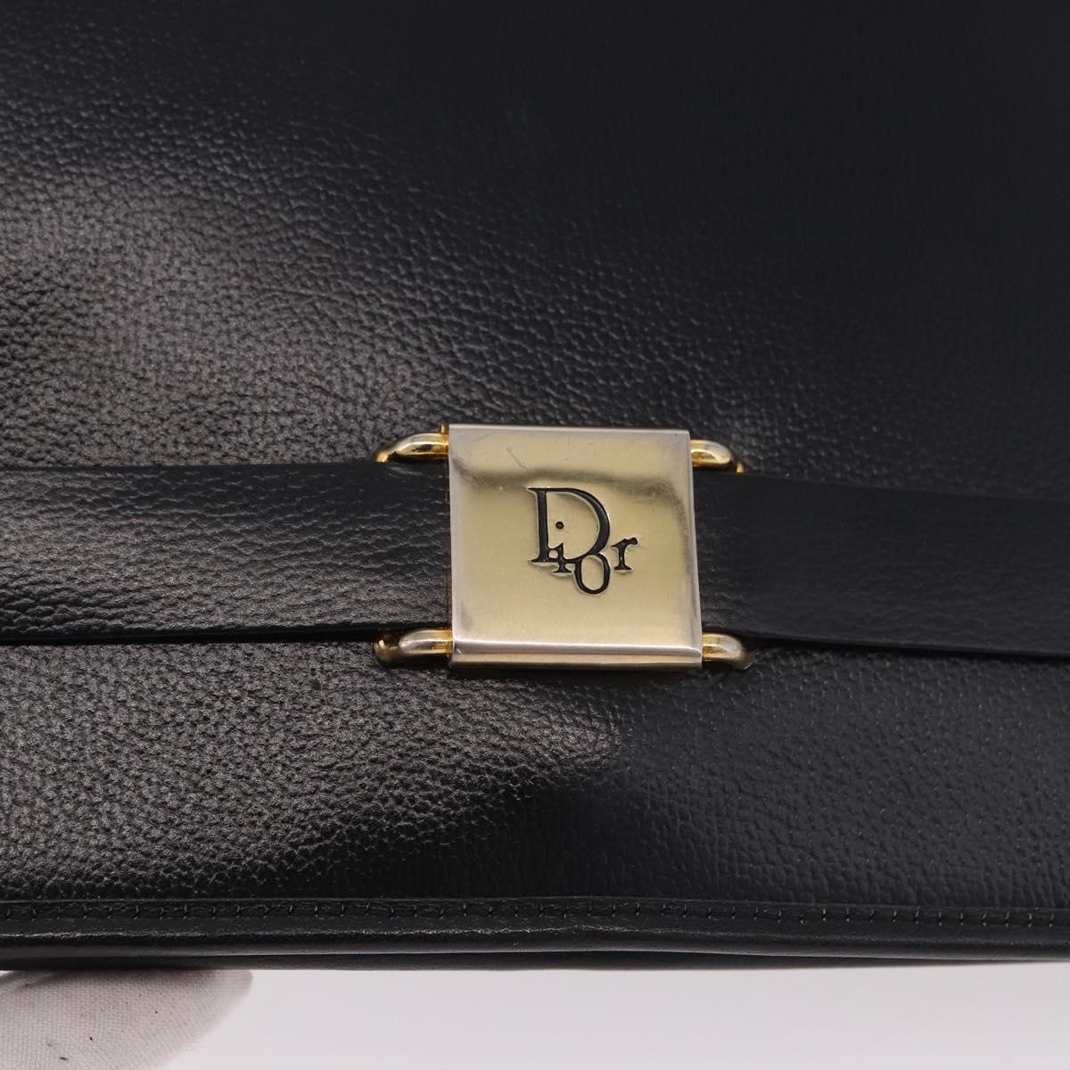 Dior Black Leather Clutch